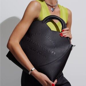Tiffany & Co. Black Embossed Tote